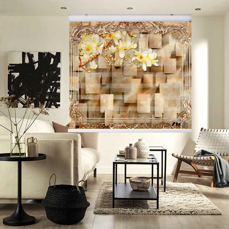 پرده زبرا زیو کد 3D1167 سایز 150x150 سانتی متر