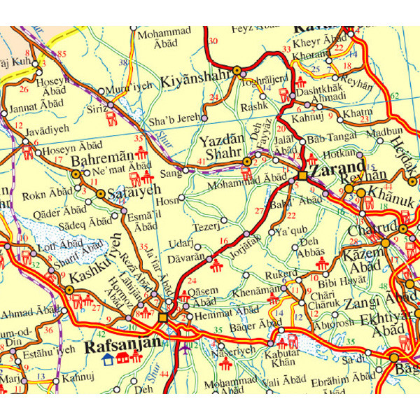 نقشه گیتاشناسی  مدل تقسیمات کشوری ایران انگلیسی کد 449