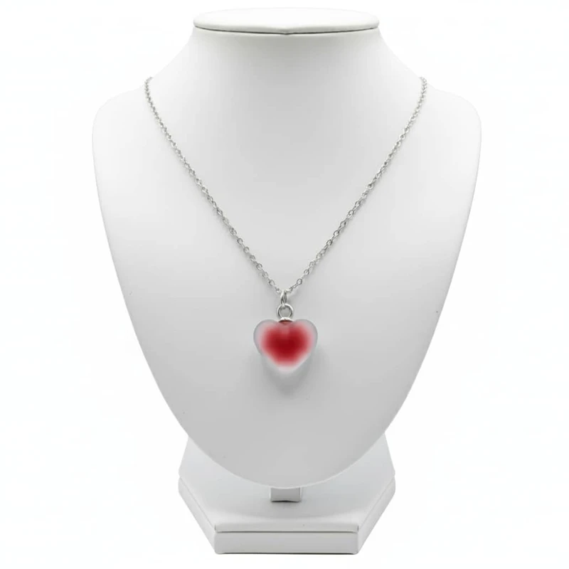 گردنبند زنانه مدل قلب یخی