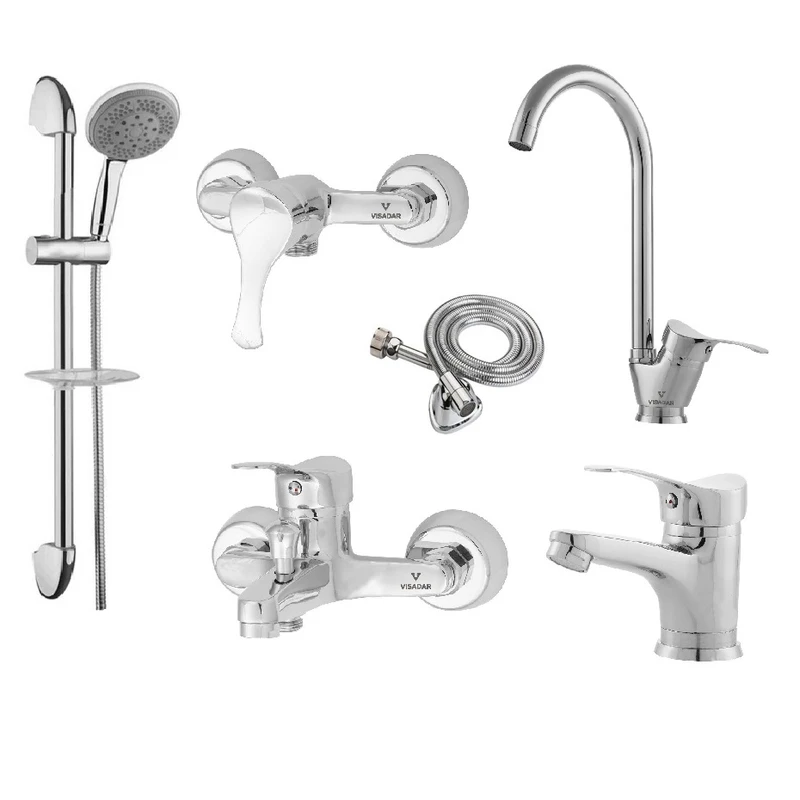 ست شیرآلات ویسادار مدل دیون پلاس مجموعه 6 عددی