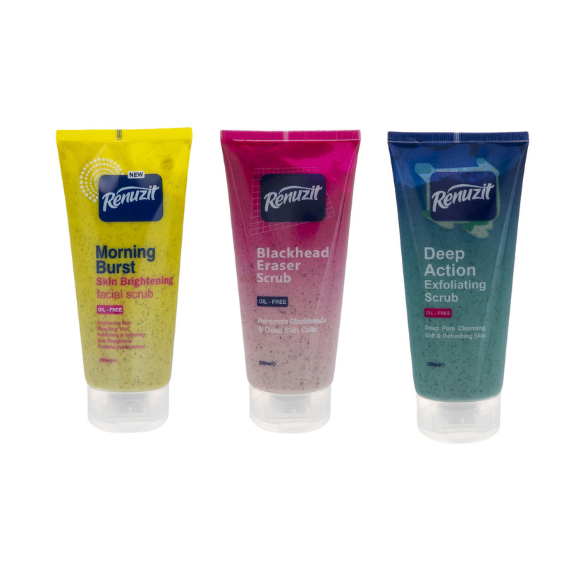 اسکراب لایه بردار پوست رینوزیت کد 555 حجم 200 میلی لیتر مجموعه 3 عددی
