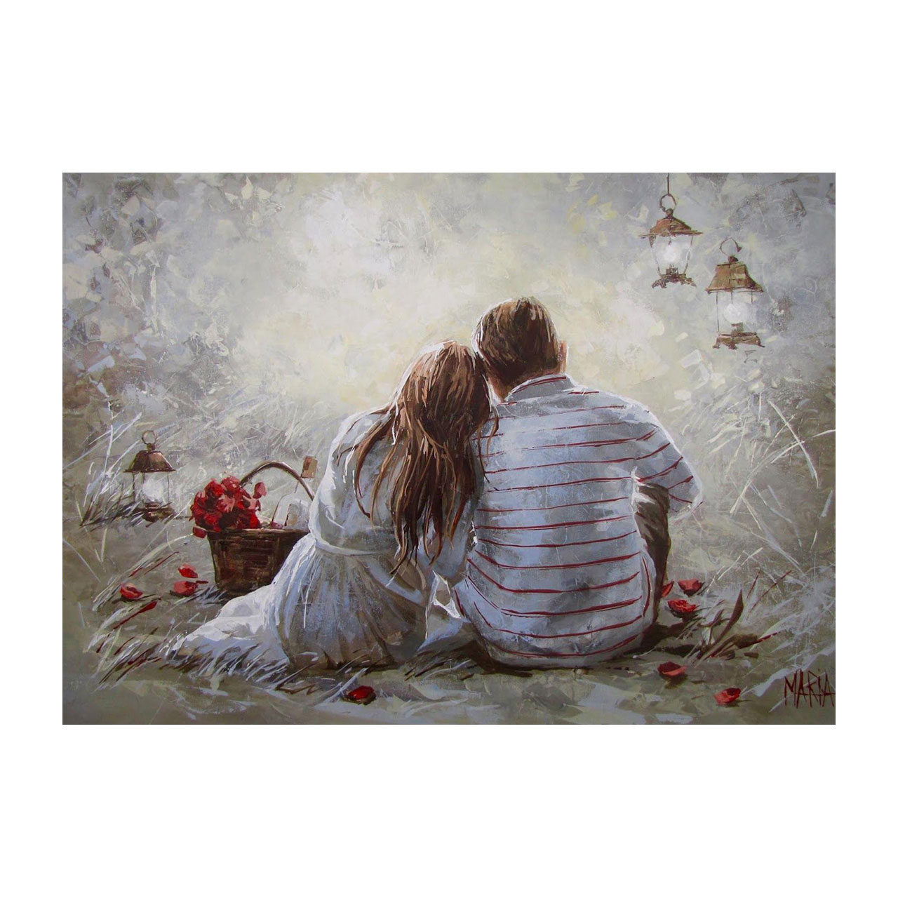  کارت پستال بادکنک آبی طرح عشق مدل Love5