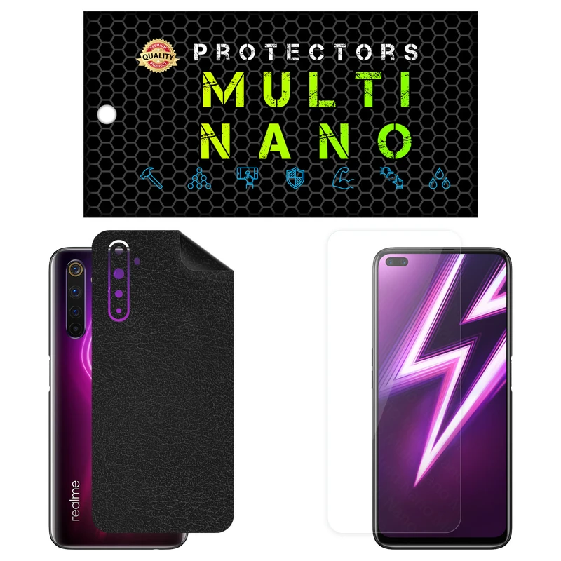 محافظ صفحه نمایش مولتی نانو مدل X-SFL مناسب برای گوشی موبایل ریلمی 6 Pro به همراه برچسب پوششی