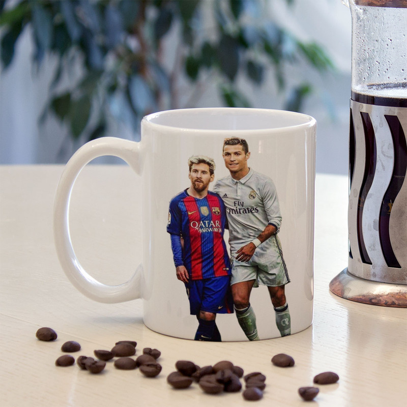 ماگ زیگورات مدل کریستیانو رونالدو و لیونل مسی کد 1635