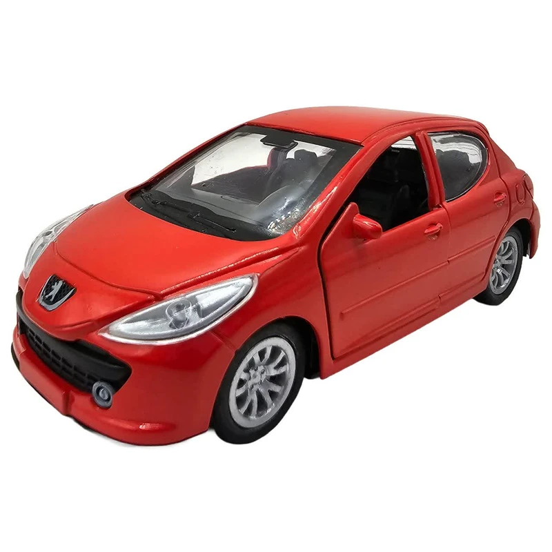 ماکت ماشین ناب سل مدل پژو 207 فلزی عقب کش  کد Peugeot 207 metal pull back naab006 scale 1:48