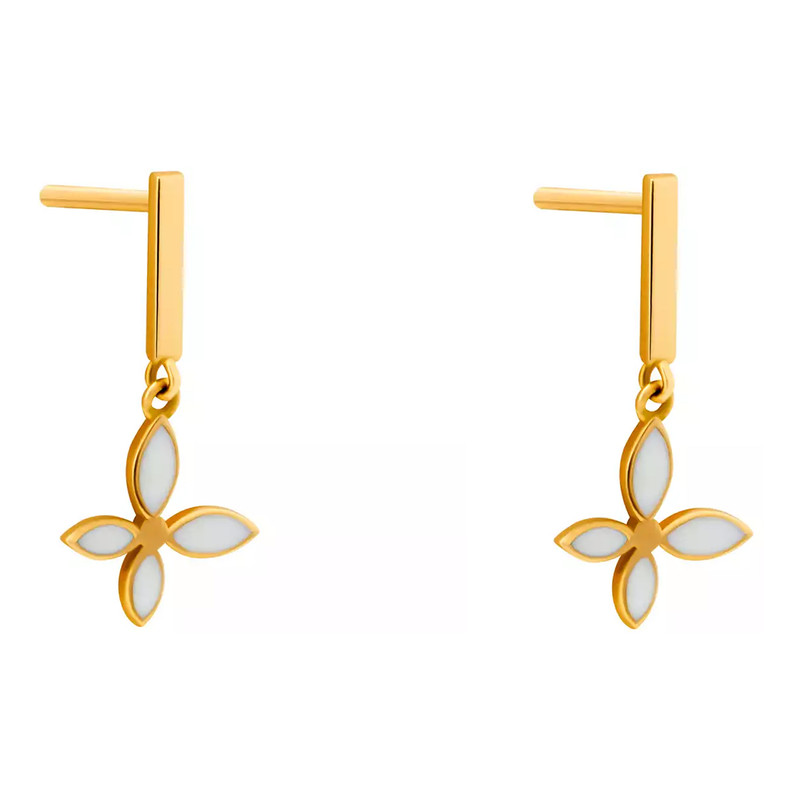 گوشواره میخی طلا 18 عیار زنانه روبی آرت گالری مدل لاریس