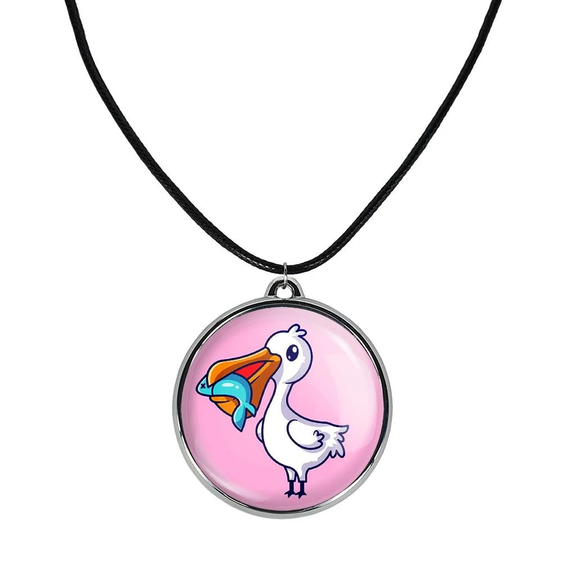 گردنبند خندالو مدل حیوانات بامزه پلیکان کد 2964829649