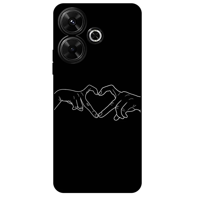 کاور مگافون طرح عشق مدل 1857 مناسب برای گوشی موبایل شیائومی Redmi 13 4G