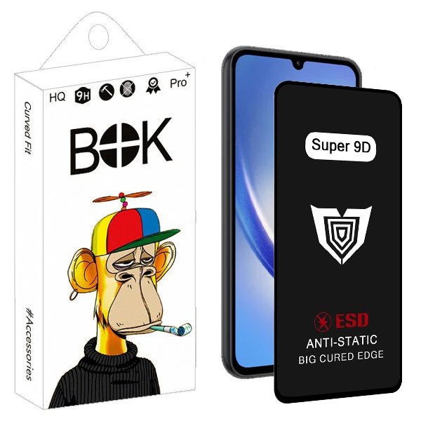محافظ صفحه نمایش بوک مدل Super 9D Pro مناسب برای گوشی موبایل سامسونگ Galaxy A34 5G