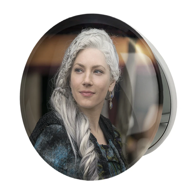 آینه جیبی خندالو طرح لاگرتا سریال وایکینگ ها Vikings مدل تاشو کد 29114