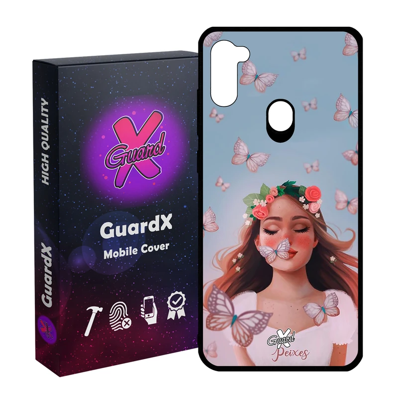 کاور گارد ایکس طرح Girl مدل Glass10380 مناسب برای گوشی موبایل سامسونگ Galaxy A11