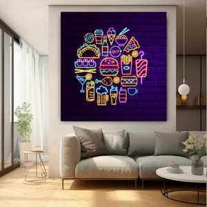 تابلو بوم طرح مخمل دایره خوراکی مدل دیجیتال کد GR1608