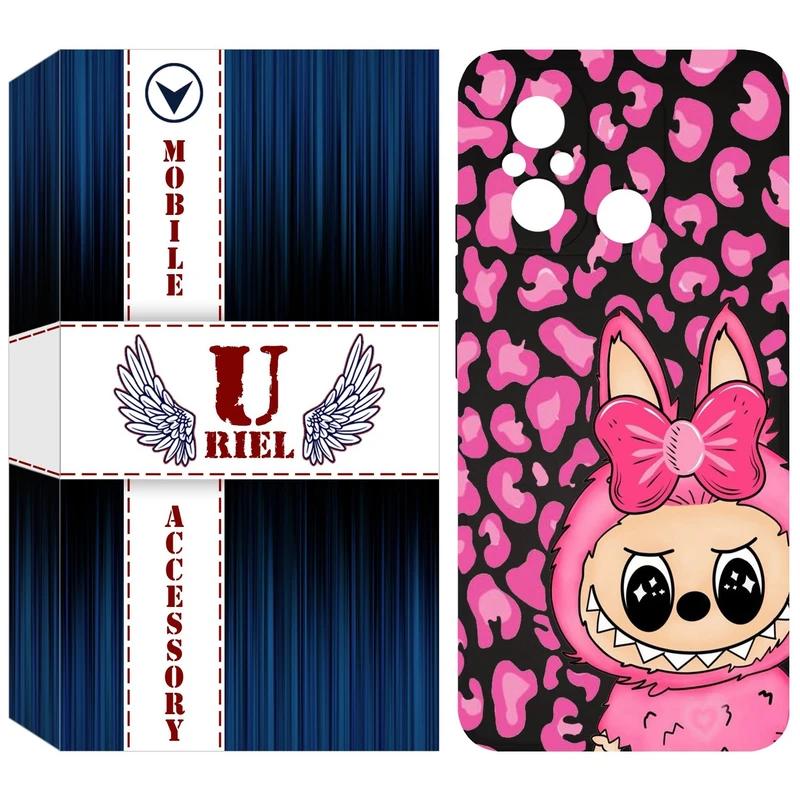 کاور یوریل مدل KSH کد 107 طرح عروسک لبوبو مناسب برای گوشی موبایل شیائومی Redmi 12C