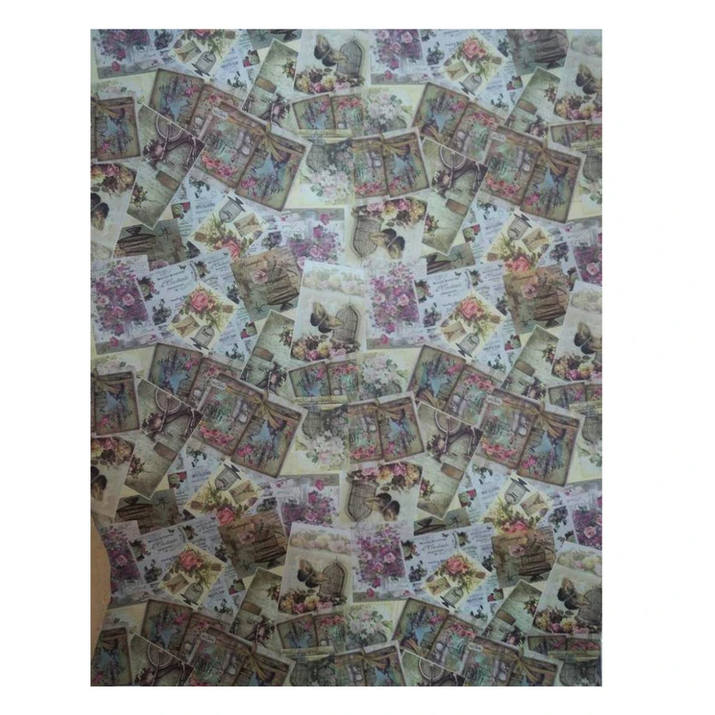 کاغذ کادو طرح گل و پروانه کد 435 بسته 5 عددی