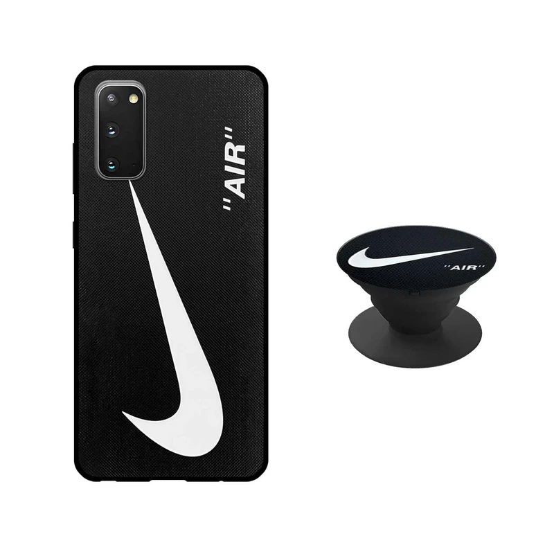 کاور دکین مدل Rikki طرح Air- B مناسب برای گوشی موبایل سامسونگ Galaxy S20 به همراه پایه نگهدارنده