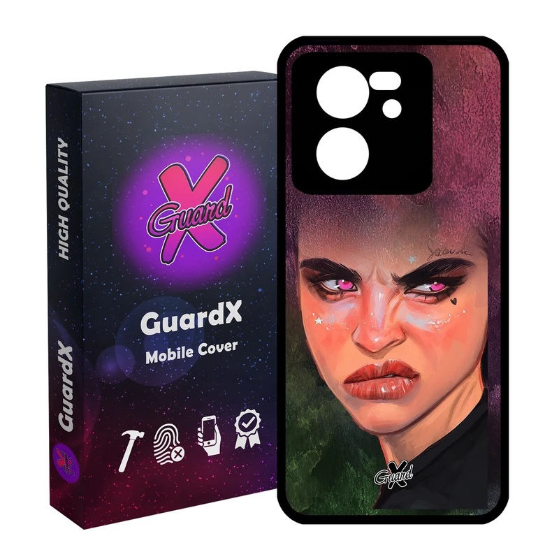 کاور گارد ایکس طرح Girl مدل Glass10260 مناسب برای گوشی موبایل شیائومی 13T/13T Pro/Redmi K60 Ultra