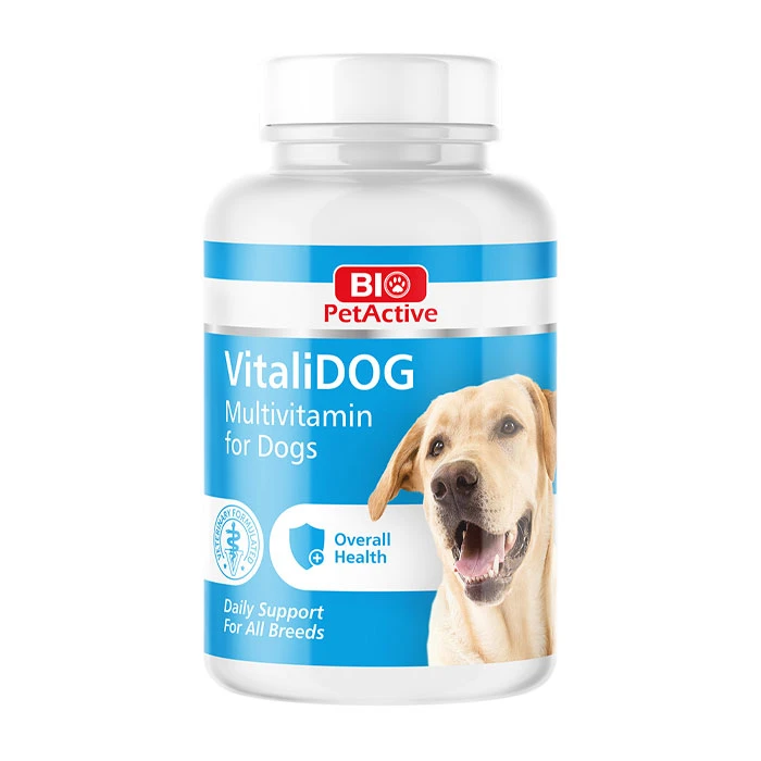 قرص مولتی ویتامین سگ بایوپت اکتیو مدل multivitamin بسته 60 عددی