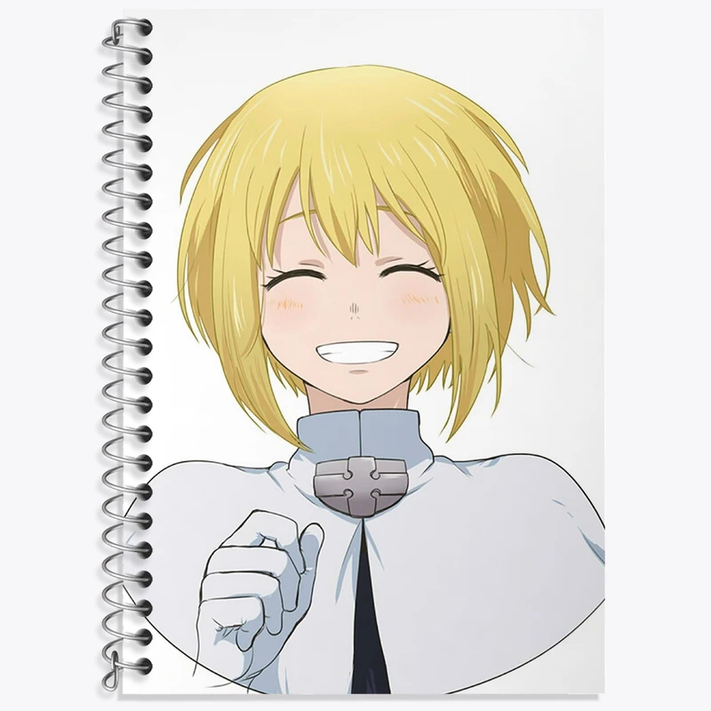 دفتر زبان 50 برگ خندالو مدل دو خط طرح آیریس انیمه نیروی آتش کد 32247