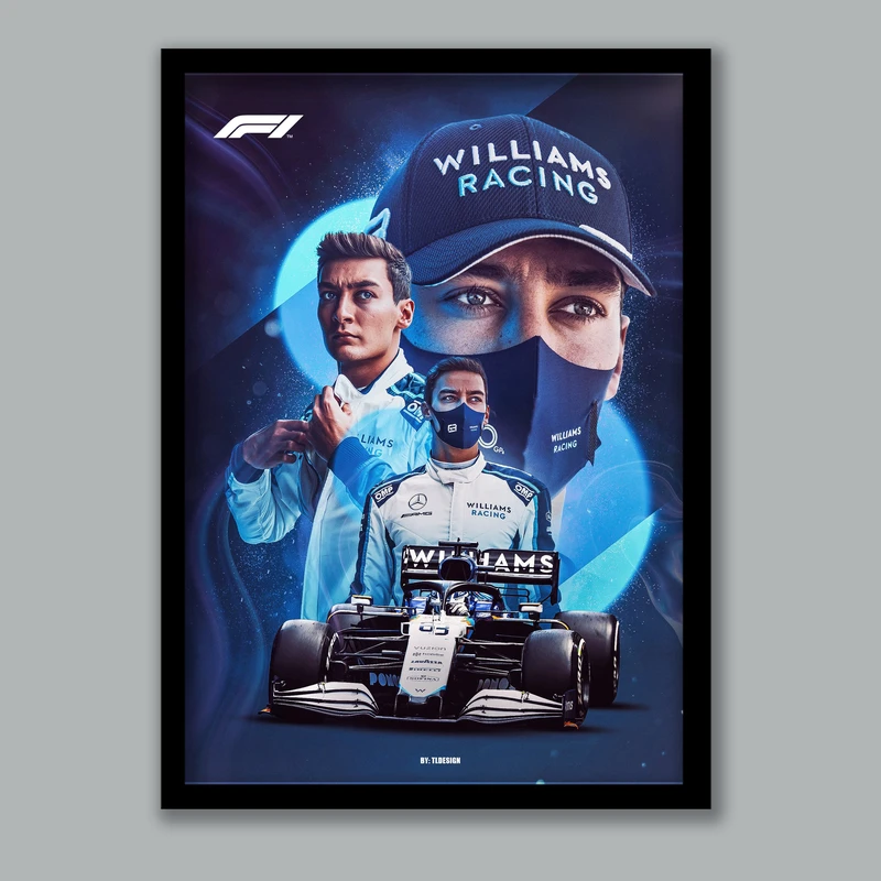 تابلو لیلیان طرح فرمول یک جرج راسل کد LA-G10202-2