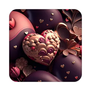 زیر لیوانی کاکتی مدل عاشقانه کد mp12155