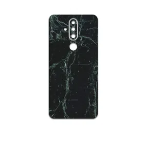 MAHOOT Graphite-Green-Marble Cover Sticker for Nokia X71