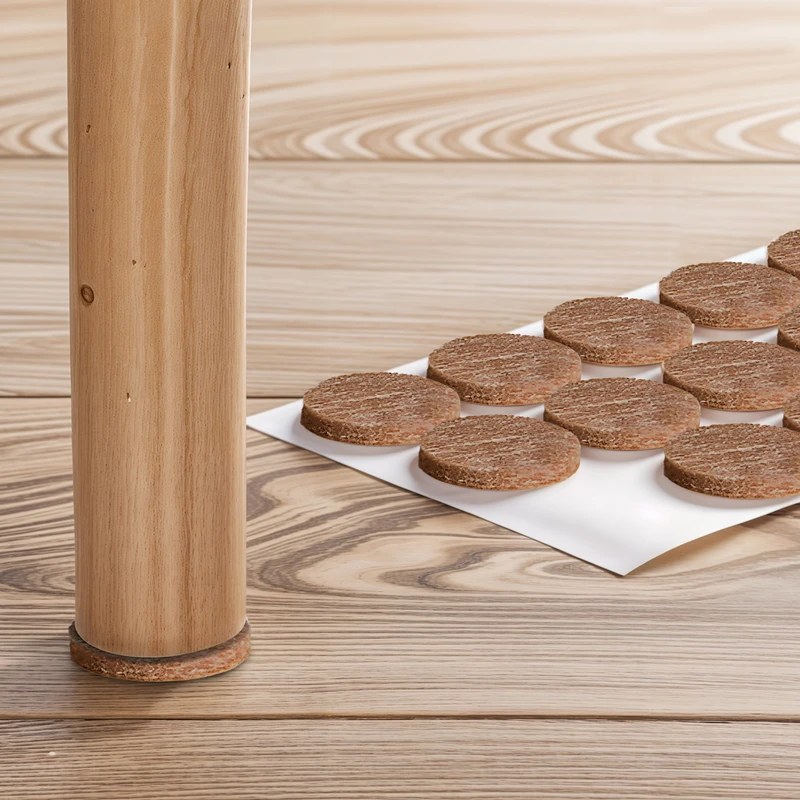 پد پایه مبل و صندلی مدل نمدی مجموعه 18 عددی