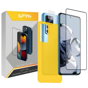 محافظ لنز دوربین اسپریگ مدل FU-LenSH مناسب برای گوشی موبایل شیائومی Mi 12T 5G / 12T Pro 5G به همراه محافظ صفحه نمایش و محافظ پشت گوشی