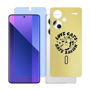 Glass Together model matte anti blue Screen Protector Suitable for Xiaomi Redmi Note 13 Pro Plus Mobile Phone with Back cover sticker