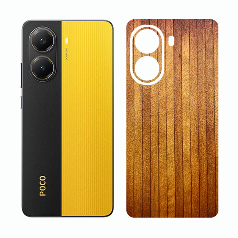برچسب پوششی ریمکس مدل Cover طرح چوب مناسب برای گوشی موبایل شیائومی Poco X7 Pro  