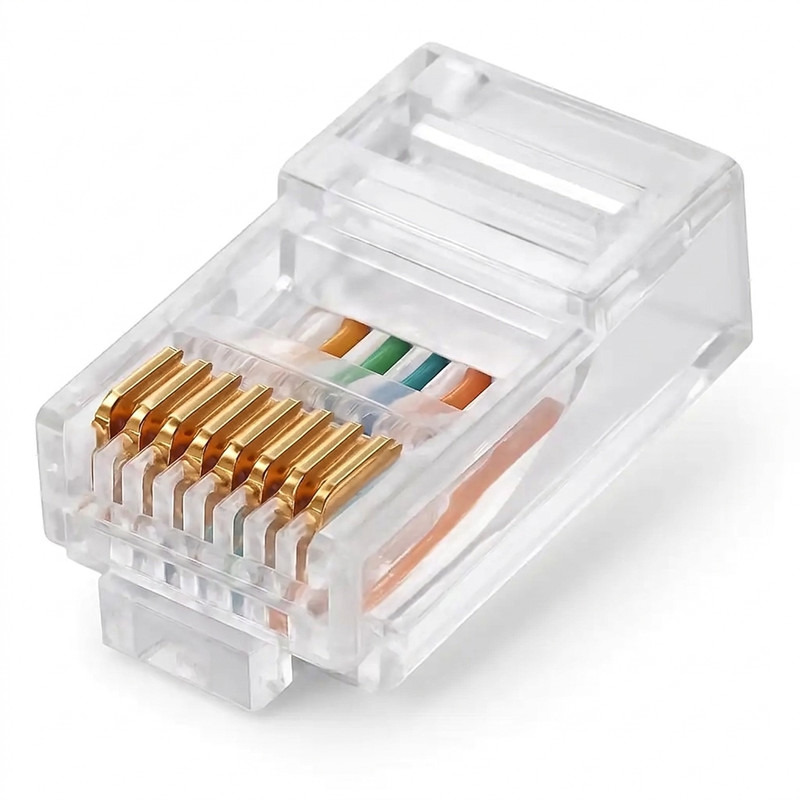 سوکت کیستون گلد لینک مدل cat 6 utp open end بسته 100 عددی