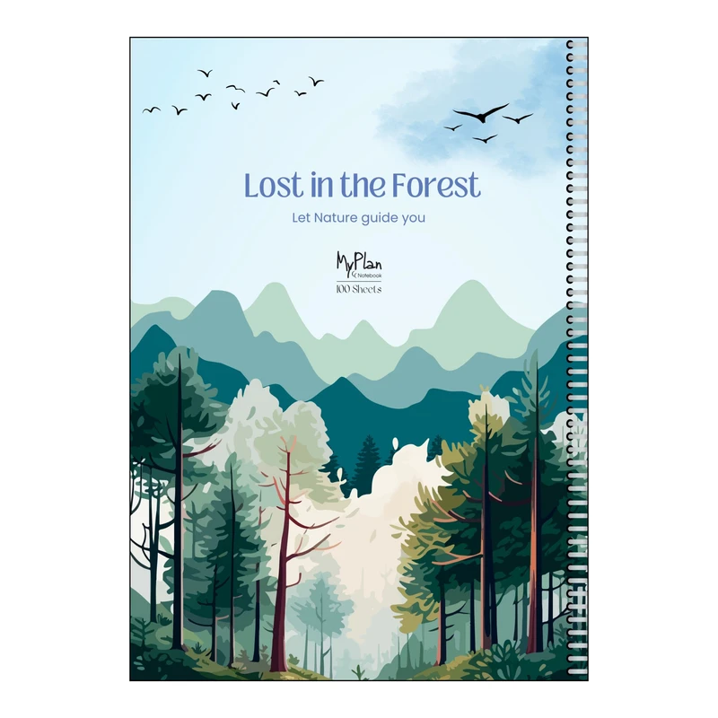 دفتر مشق 50 برگ مای پلن طرح Forest کد F1601