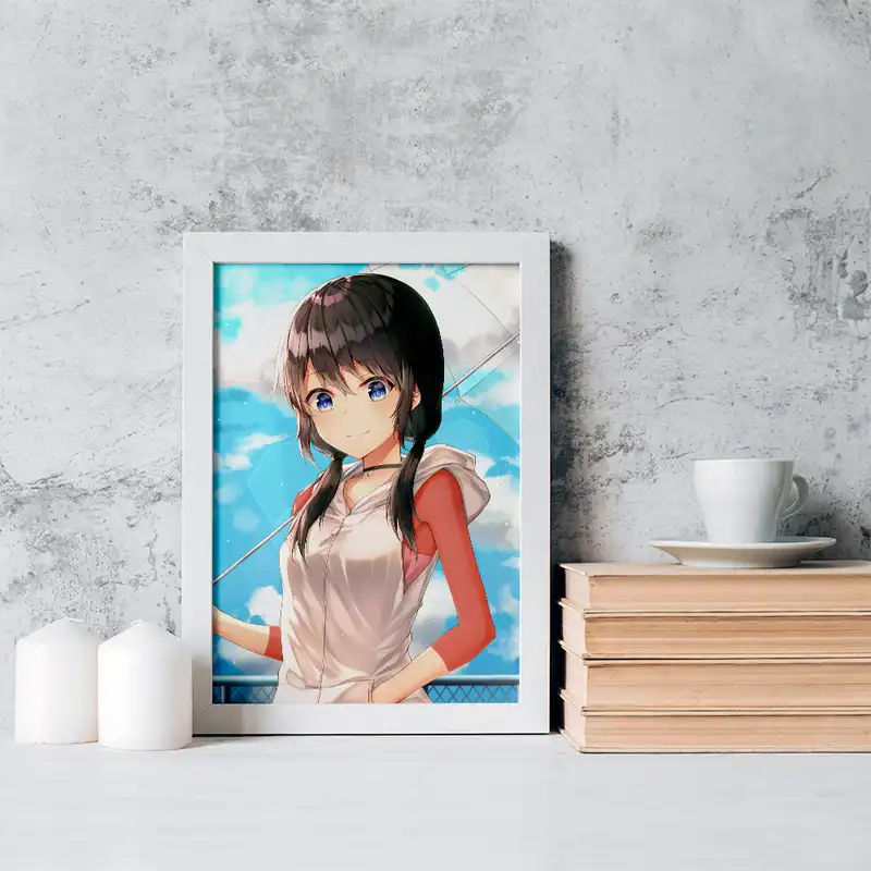 تابلو خندالو مدل هینا انیمه تغییر آب و هوا با تو کد 17598