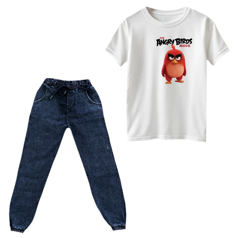 ست تی‌شرت و شلوار پسرانه مدل انگری بردز