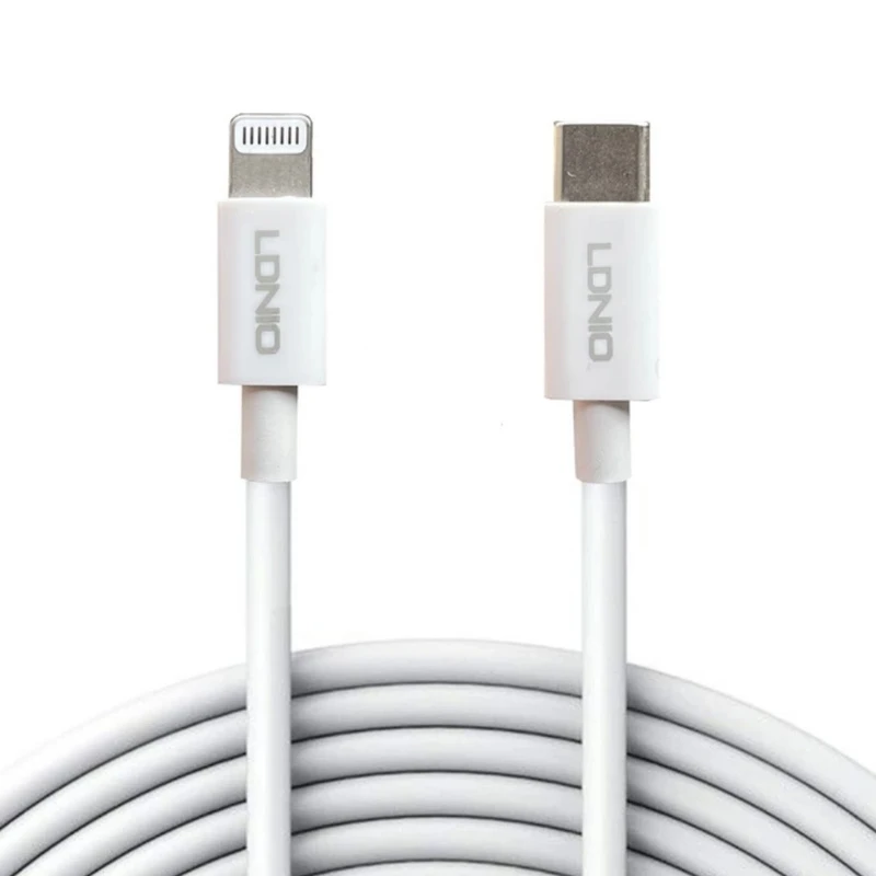 کابل تبدیل USB-C به لایتنینگ الدینینو مدل 12pro به طول 1 متر