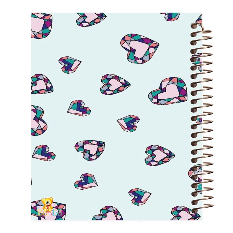 دفتر نقاشی 50 برگ بانیبو مدل  قلب کد 1019