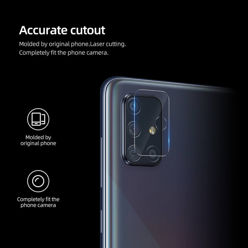 محافظ لنز دوربین نیلکین مدل InvisiFilm مناسب برای گوشی موبایل سامسونگ Galaxy A71