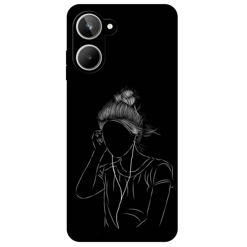 کاور مگافون طرح مینیمال مدل 1858 مناسب برای گوشی موبایل ریلمی 10 4G    