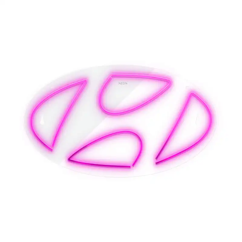 چراغ دیواری نئون دیزاین طرح Hyundai_PN