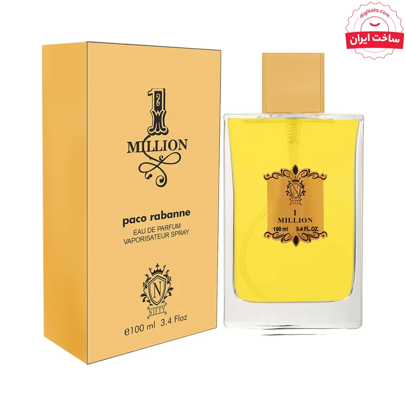 ادو پرفیوم مردانه نیفتی مدل 1 MILLION حجم 100 میلی لیتر
