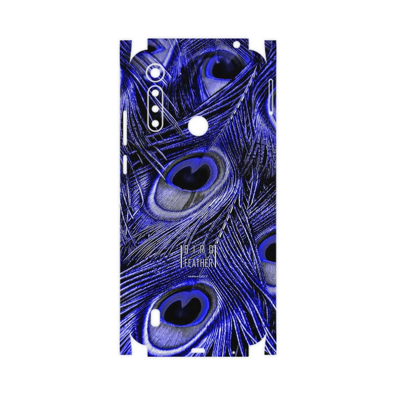 برچسب پوششی ماهوت مدل Purple Feather-FullSkin مناسب برای گوشی موبایل موتورولا Moto G8 Power Lite