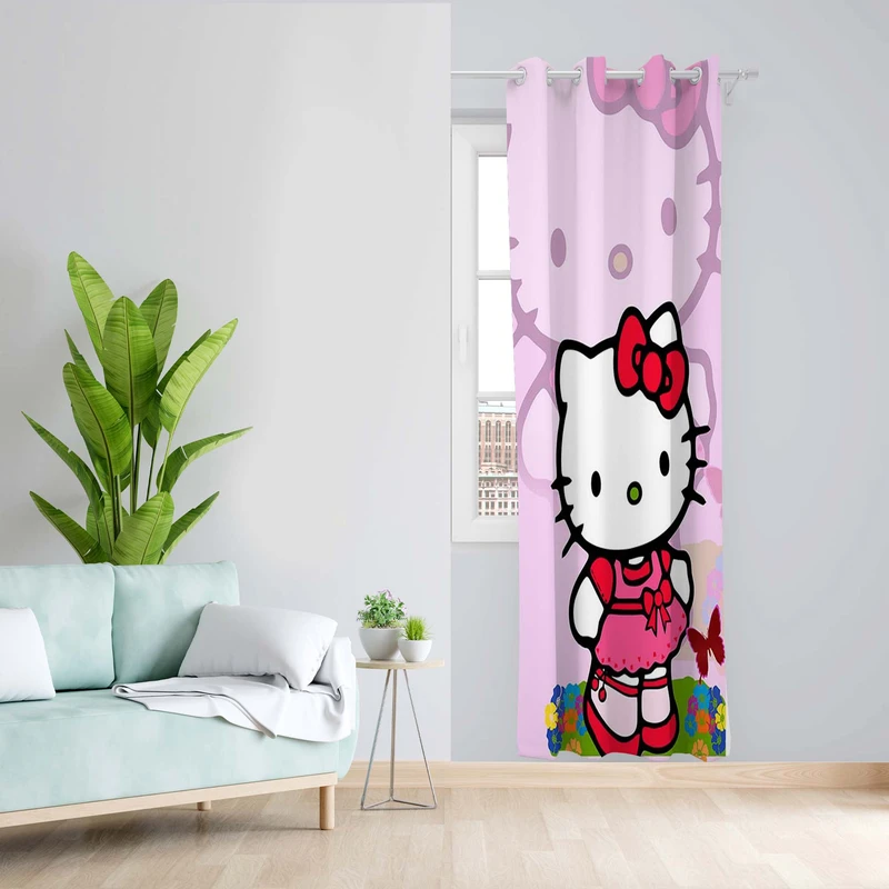 پرده طرح کیتی مدل مخمل پانچی کد 5425 z سایز 140x200 سانتی متر