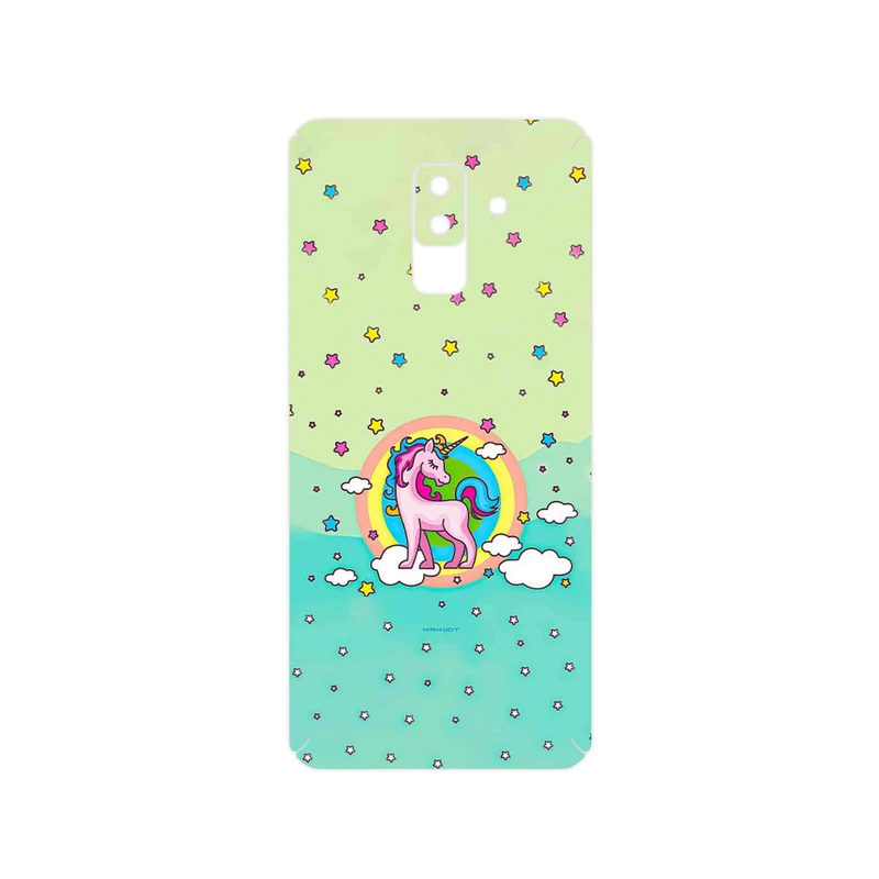 برچسب پوششی ماهوت مدل Rainbow unicorn adventure مناسب برای گوشی موبایل سامسونگ Galaxy A6 Plus 2018