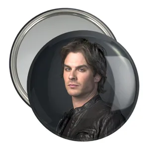 آینه جیبی خندالو مدل دیمون سالواتوره خاطرات The Vampire Diaries کد 23702