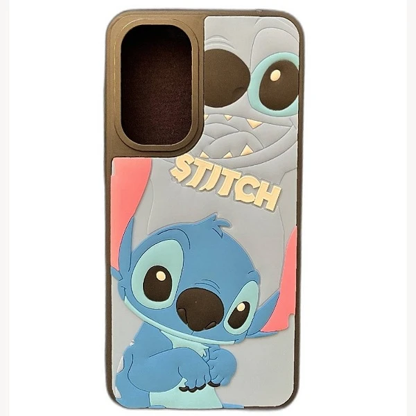کاور Stitch مدل سیلیکون برجسته مناسب برای گوشی موبایل سامسونگ Galaxy A36