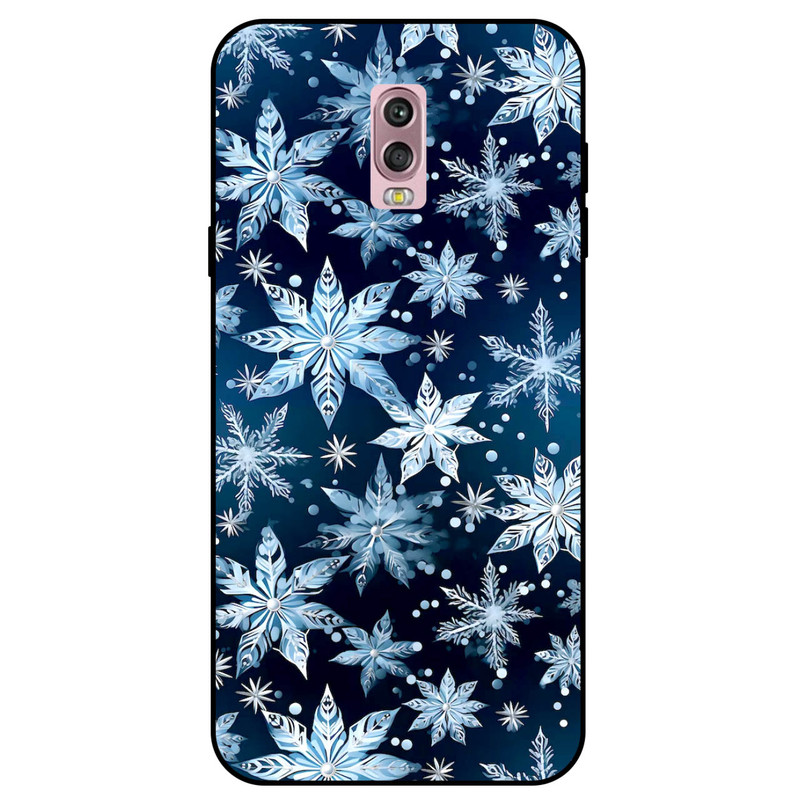 کاور مگافون طرح برف مدل 2824 مناسب برای گوشی موبایل سامسونگ Galaxy C8 / C7 2017   