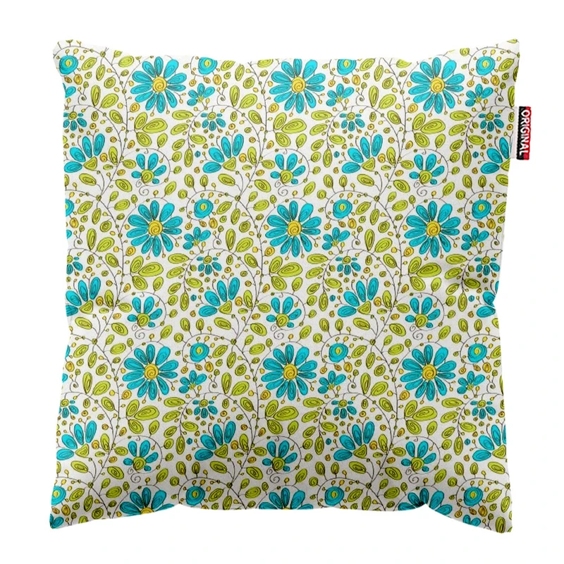 کوسن پاد آفرین طرح گل کد 2186 سایز 30*30 سانتی متر