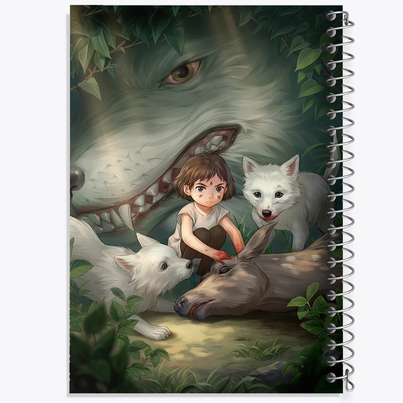 دفتر نقاشی 50 برگ خندالو طرح سان انیمه پرنسس مونونوکه کد 34121