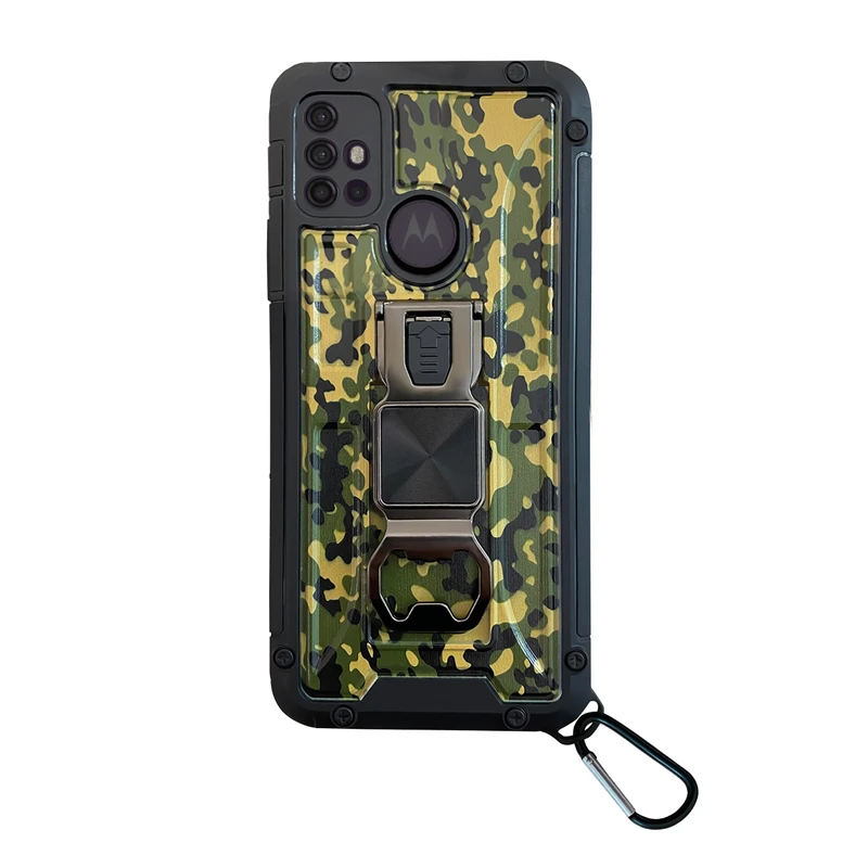 کاور فشن مدل Sturdy مناسب برای گوشی موبایل موتورولا Moto G30/G20/G10 به همراه قلاب آویز