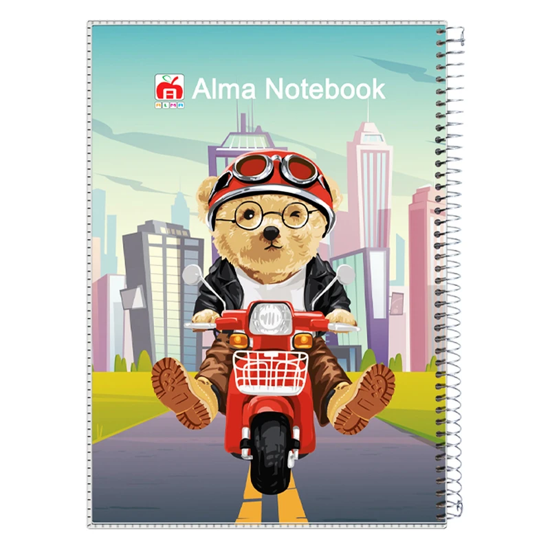 دفتر 40 برگ آلما طرح WINK مدل کارتونی طلقی کد 7488