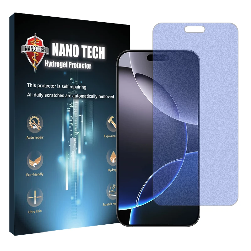 محافظ صفحه نمایش مات آنتی بلو نانو تک مدل Tough مناسب برای گوشی موبایل اپل iPhone 16 Pro Max